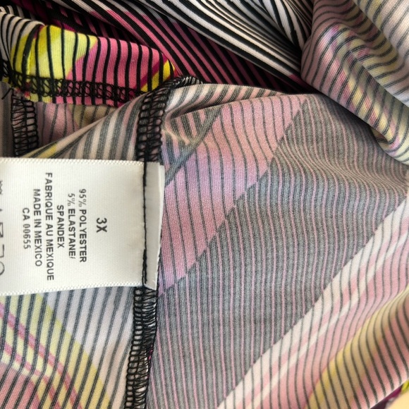 Penningtons feel pretty 3X mint/new condition Pink and Gray Chevron Maxi Dress - Picture 12 of 15
